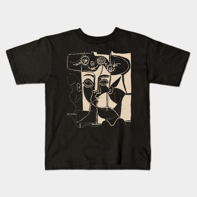 Picasso Woman's head #8 Kids T-Shirt by shamila